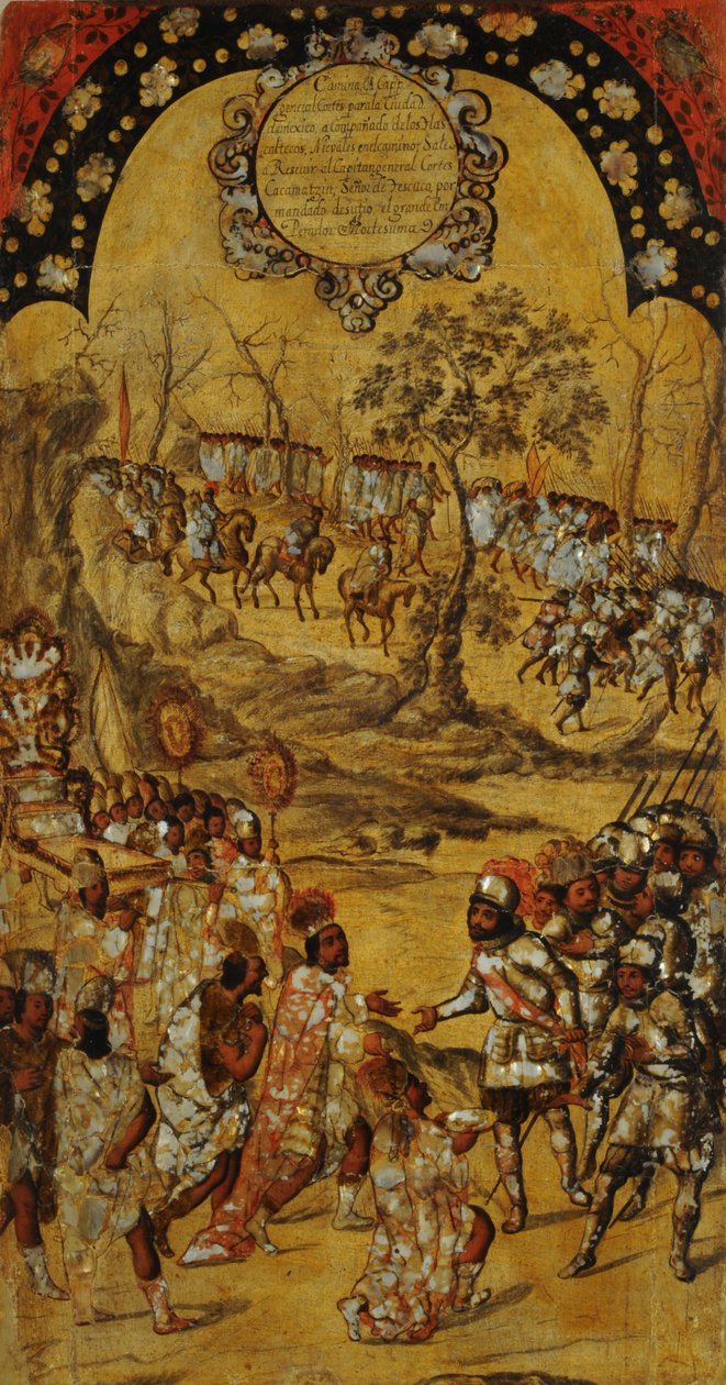 Die Eroberung Mexikos, Tafel VIII, ca. 1696-1715 von Miguel Gonzalez