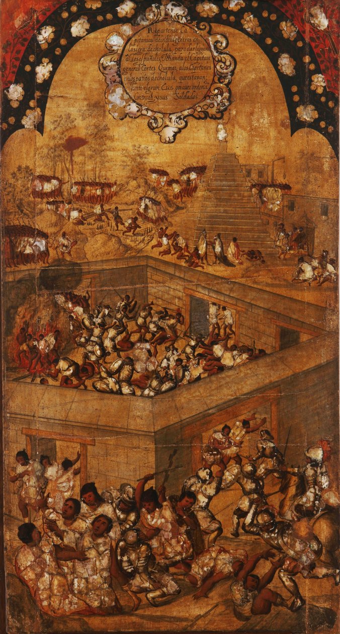 Die Eroberung Mexikos, Tafel VII, ca. 1696-1715 von Miguel Gonzalez