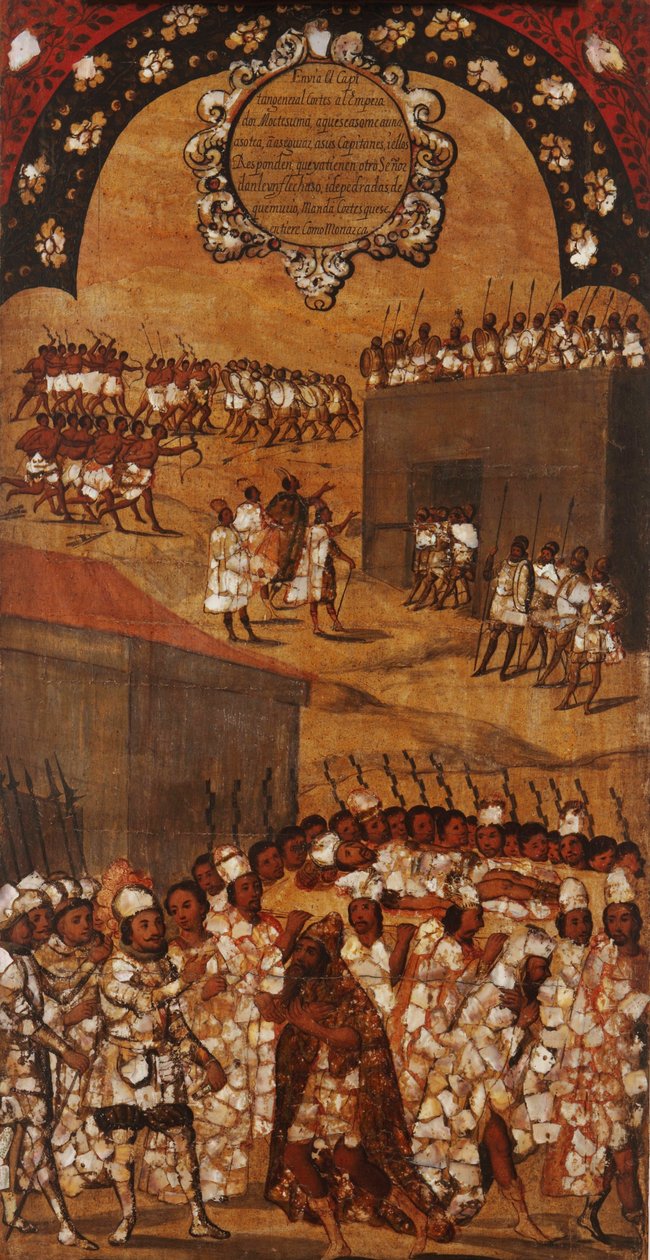 Die Eroberung Mexikos, Tafel XVII, ca. 1696-1715 von Miguel Gonzalez