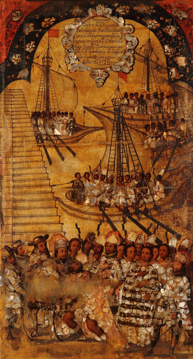 Die Eroberung Mexikos, Tafel XXIV, ca. 1696-1715 von Miguel Gonzalez