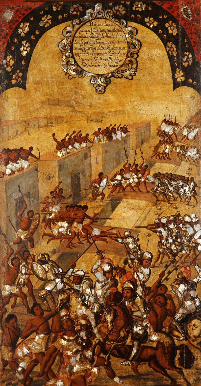 Die Eroberung Mexikos, Tafel XX, ca. 1696-1715 von Miguel Gonzalez