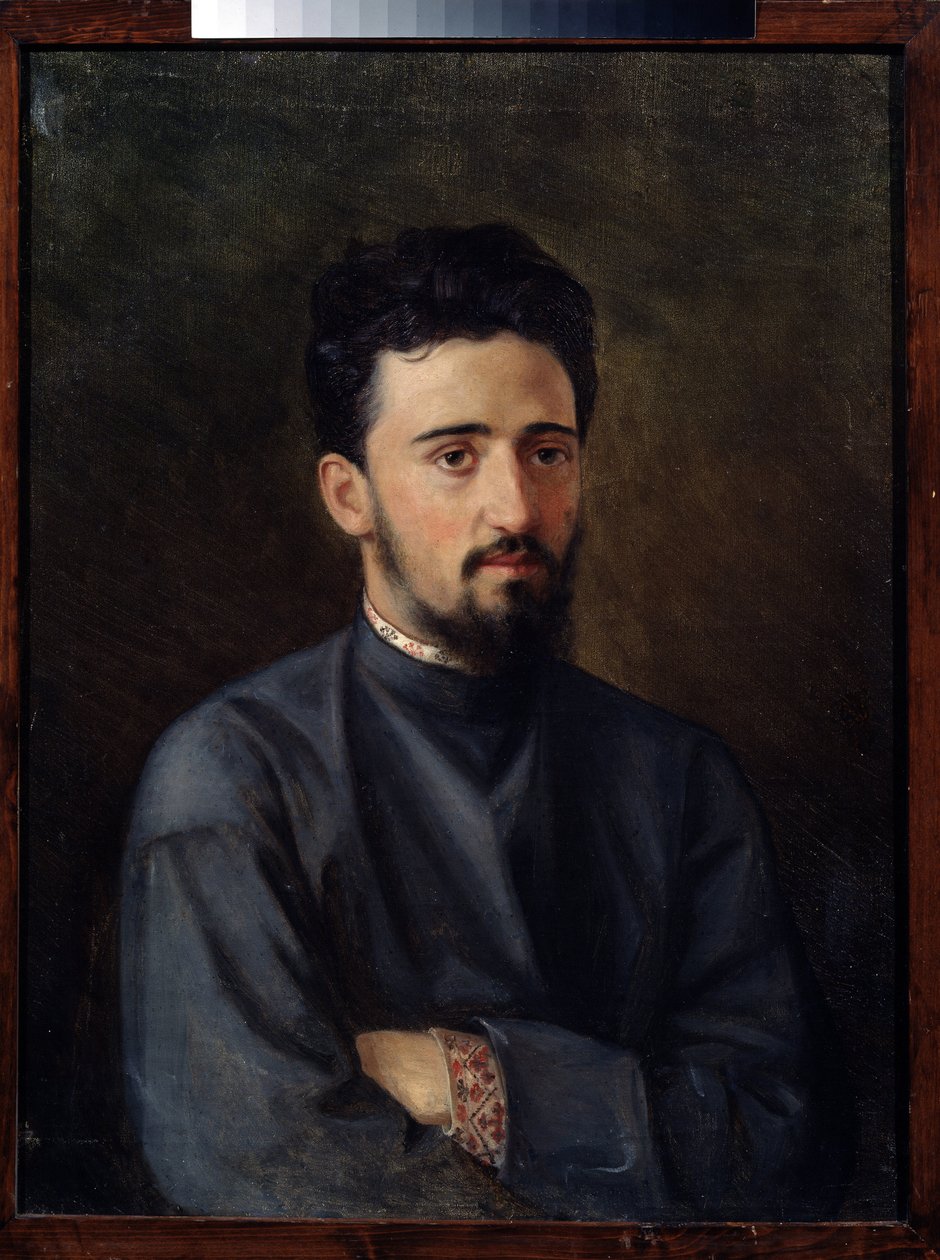 Porträt des Schriftstellers Vsevolod Mikhailovitch Garchine von Mikhail Georgievich Malyshev