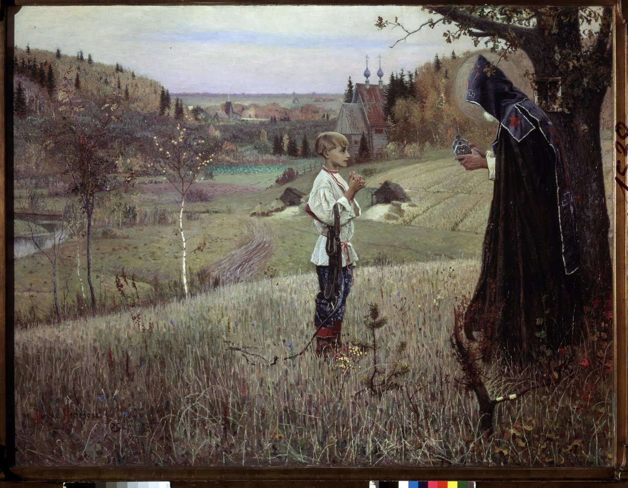 Die Vision des jungen Bartholomäus von Mikhail Vasilievich Nesterov