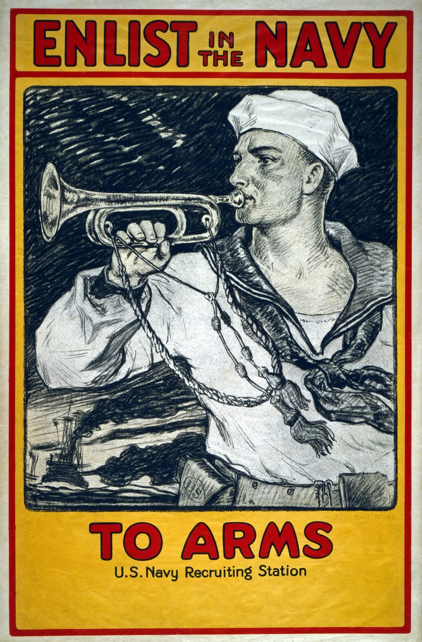 Treten Sie der Marine bei: Zu den Waffen von Milton Herbert Bancroft