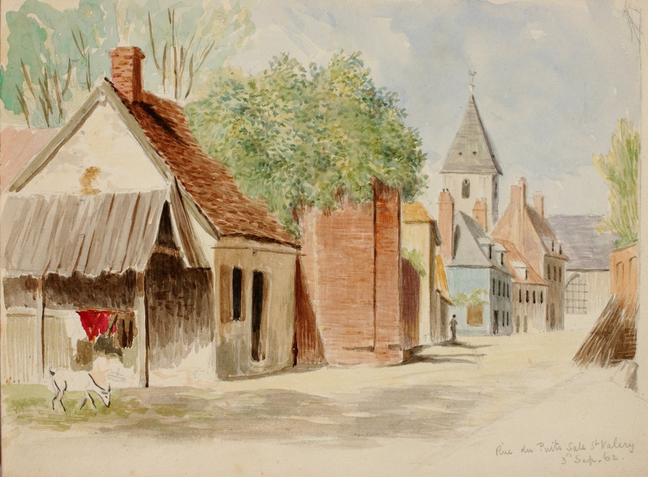 Rue du Puits Sale, St. Valery von Miner Kilbourne Kellogg