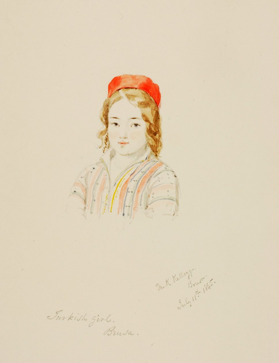 Türkisches Mädchen, Brusa, 1845 von Miner Kilbourne Kellogg