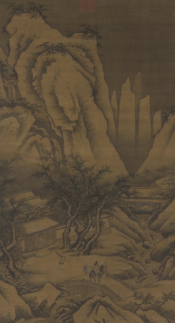 Ein Ausflug an einem verschneiten Tag, ca. 1500 von Ming Dynasty Chinese School