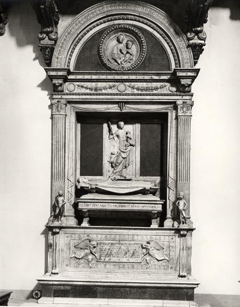 Denkmal für Graf Ugo, Markgraf der Toskana (Marmor) von Mino da Fiesole