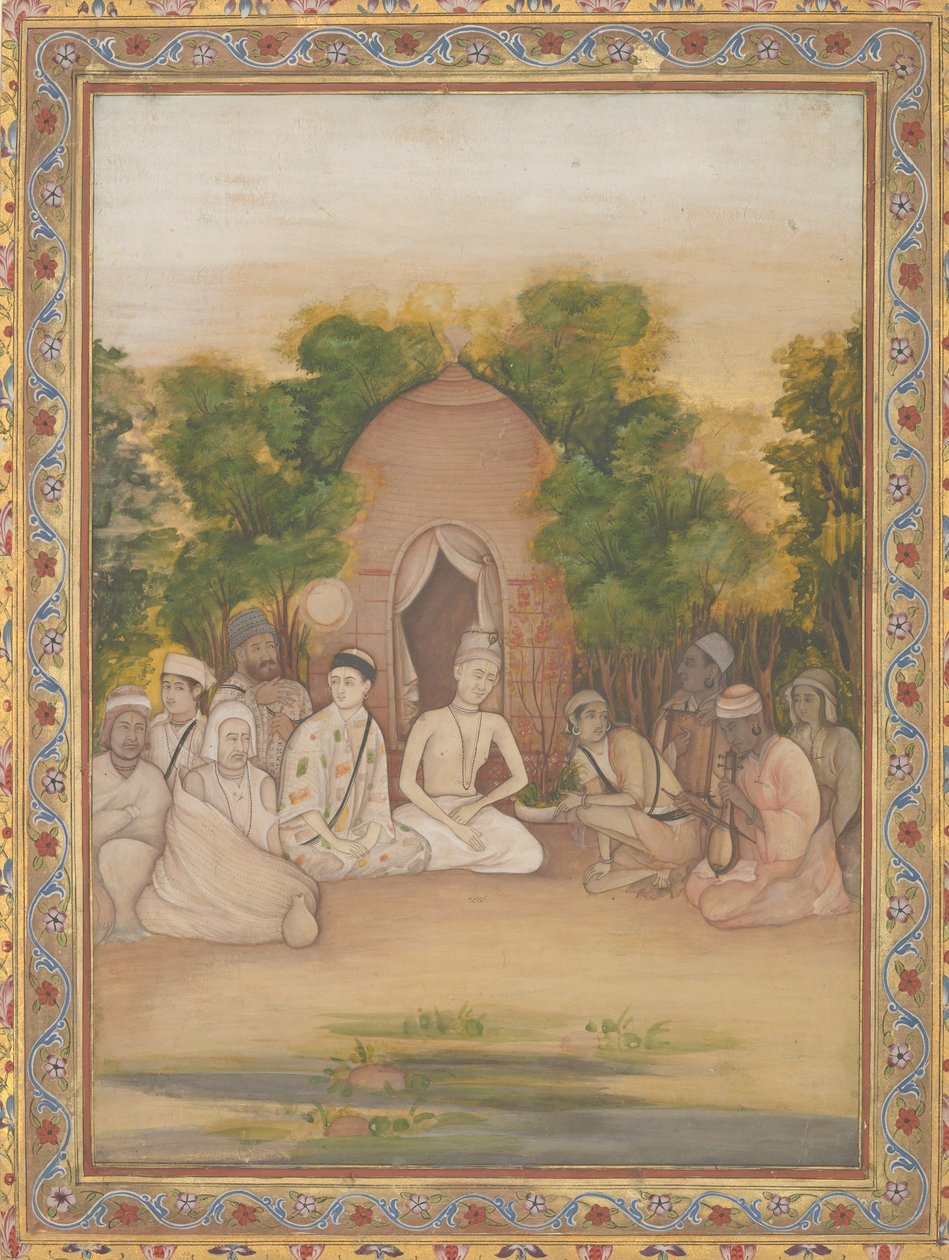 Eine Versammlung heiliger Männer verschiedener Glaubensrichtungen, ca. 1770-75 von Mir Kalan Khan