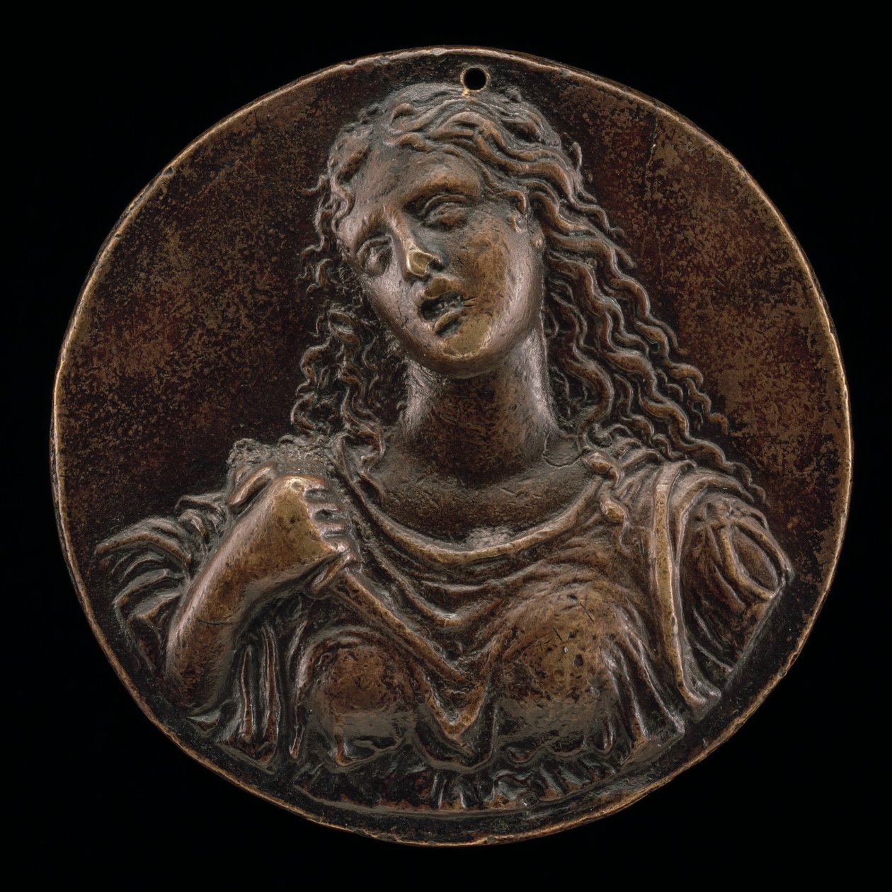 Lucretia ersticht sich selbst, spätes 15. - frühes 16. Jahrhundert von Moderno