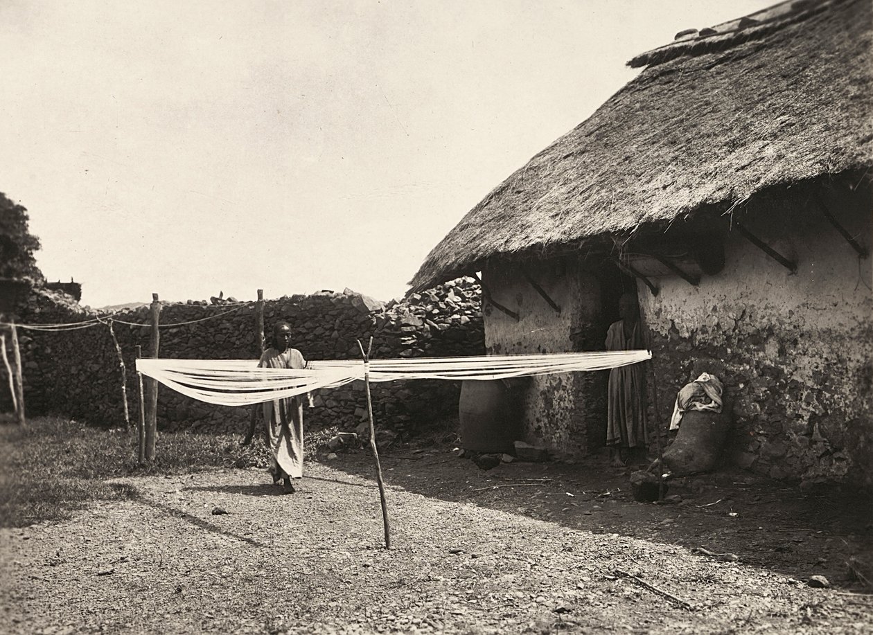 Vorbereitungen zum Weben, 09/05/1936 von Modestino Baldinetti
