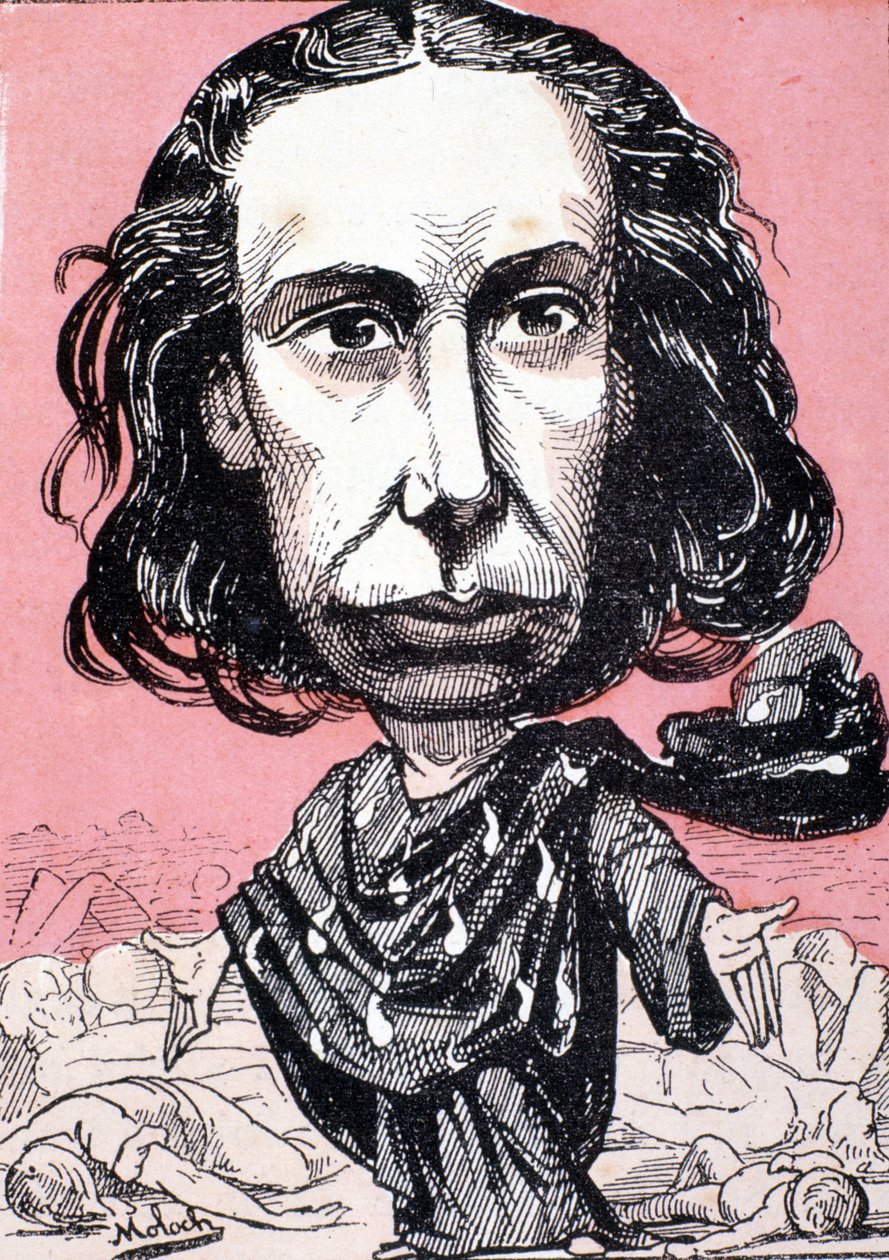 Louise Michel (1830-1905) von Moloch - im „Trombinoscope“ des 19. Jahrhunderts. von Moloch