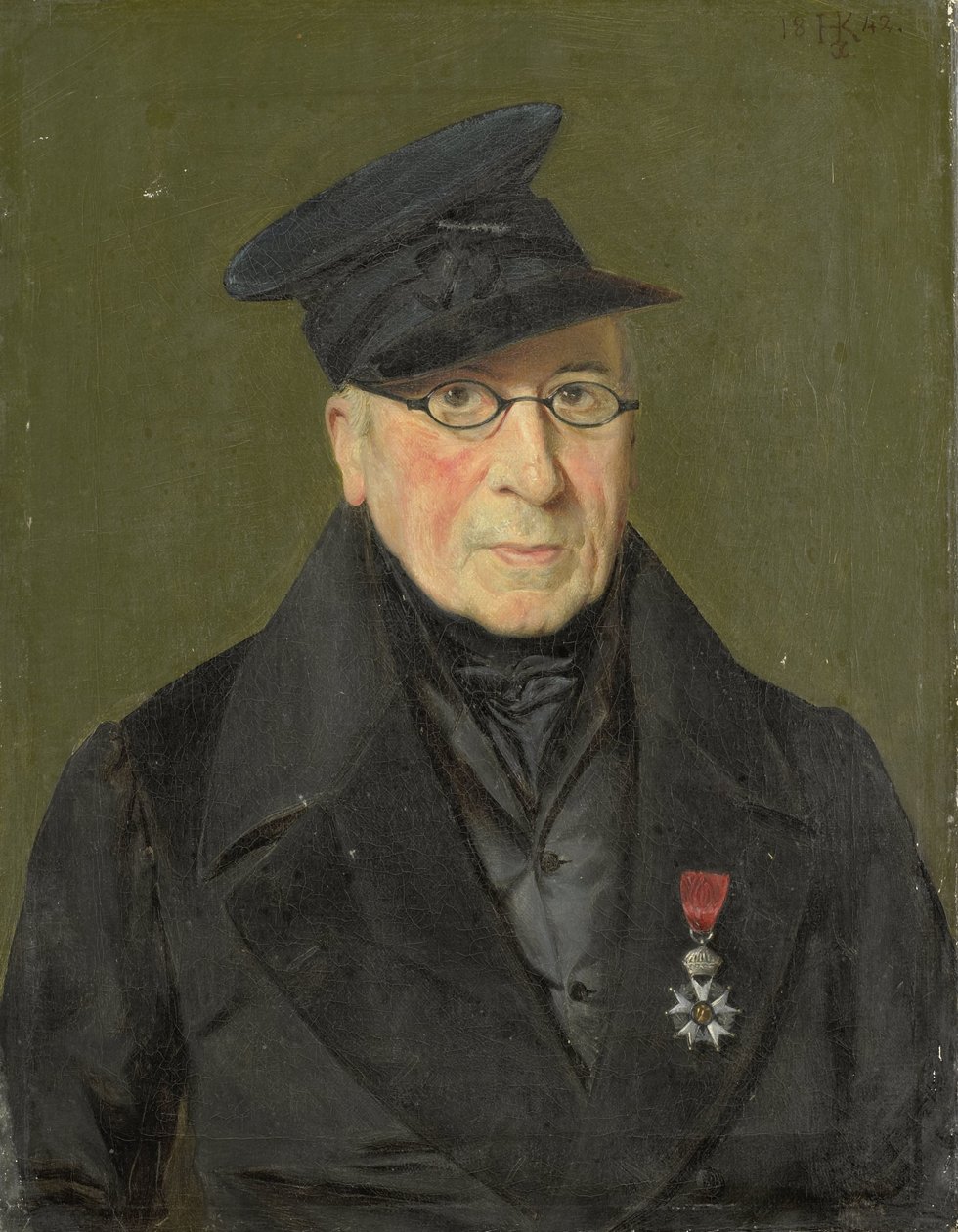 Pieter Janson (1765-1851). Maler und Radierer, Major der Kürassiere außer Dienst von Monogrammist HK (Nederland)