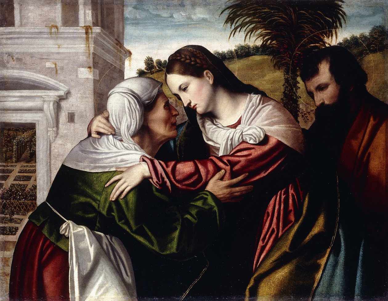 Die Heimsuchung von Moretto da Brescia