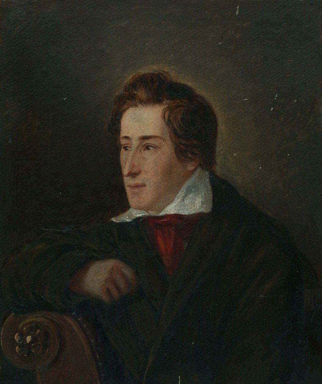 Porträt des Dichters Heinrich Heine 1797-1856 von Moritz Daniel Oppenheim