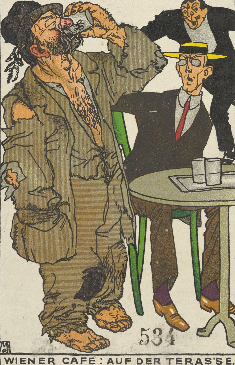 Wiener Café: Auf der Terrasse, 1911 von Moritz Jung