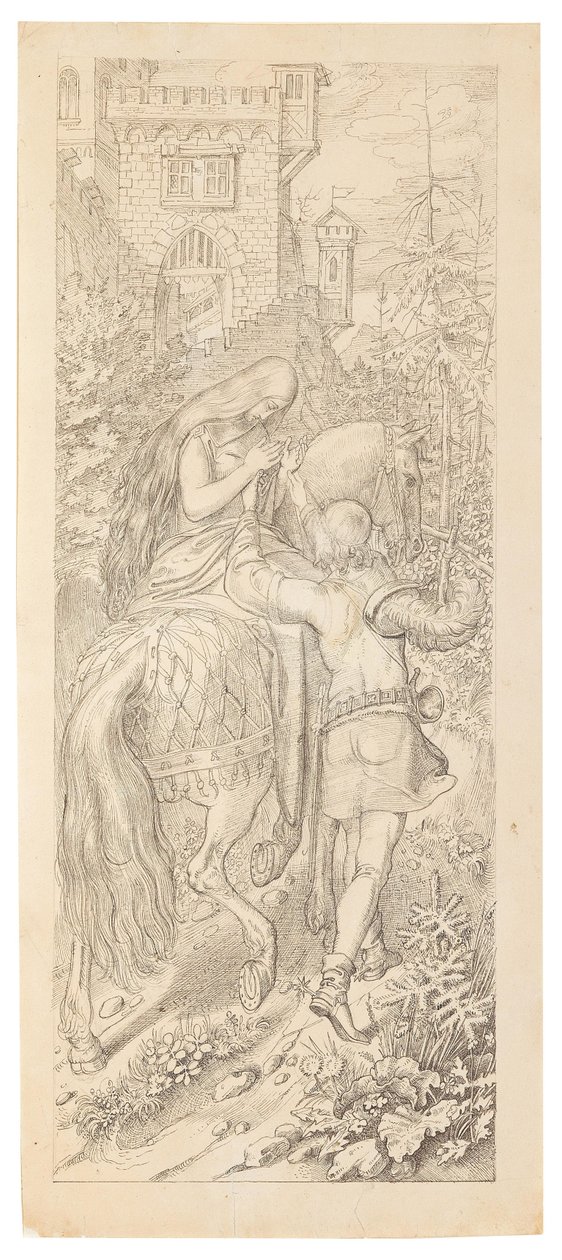Eine Szene aus dem Märchen Die sieben Raben und ihre treue Schwester, 1830-1831 von Moritz Ludwig von Schwind