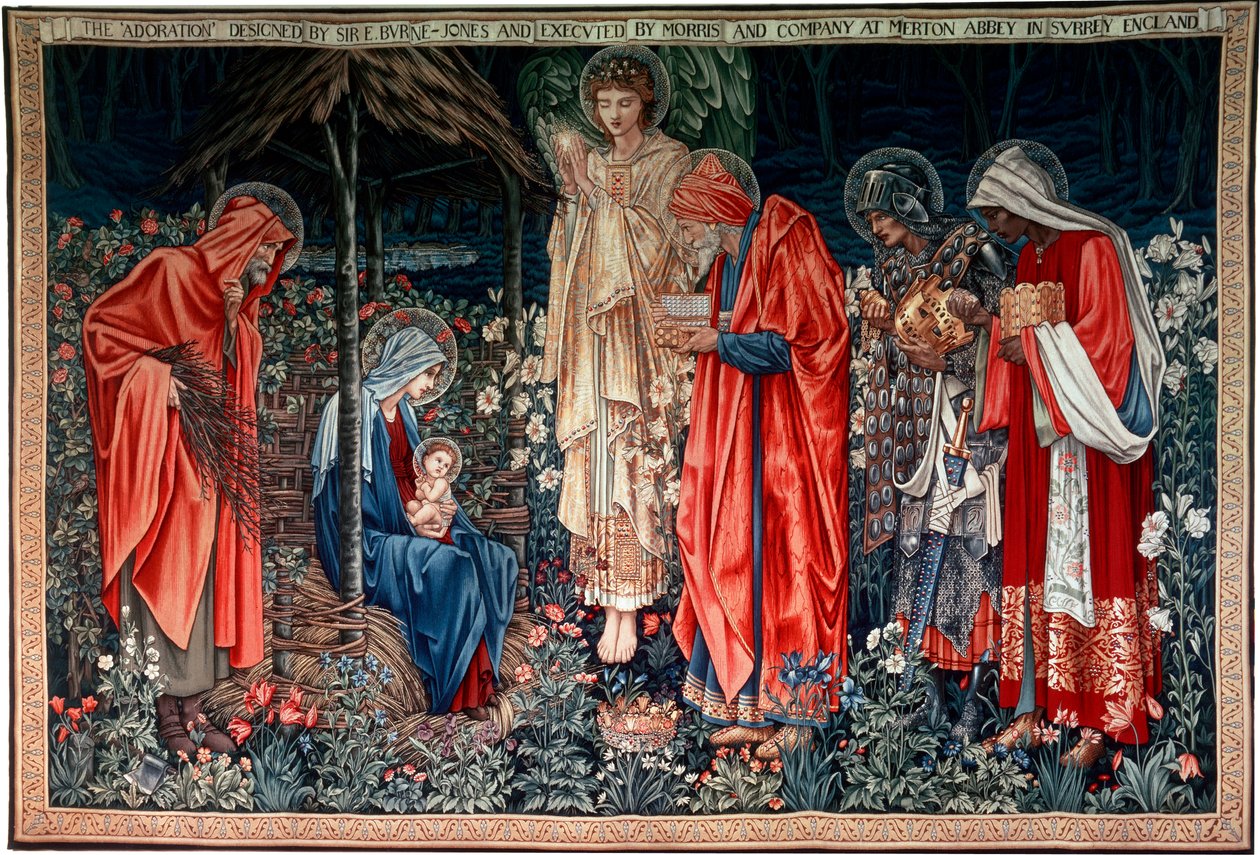 Die Anbetung der Könige, Wandteppich, 1890 von Morris and Co