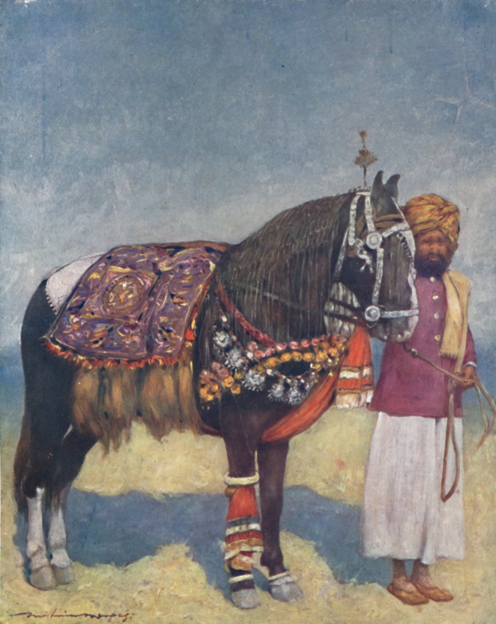 Ein Pferd aus Jodhpur, 1903 von Mortimer L Menpes