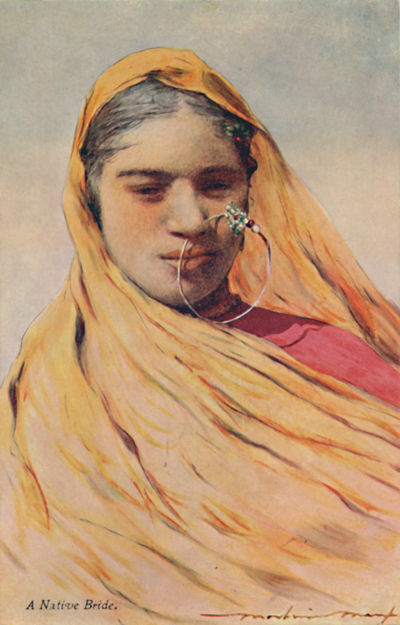 Eine einheimische Braut, ca. 1920er Jahre von Mortimer L Menpes