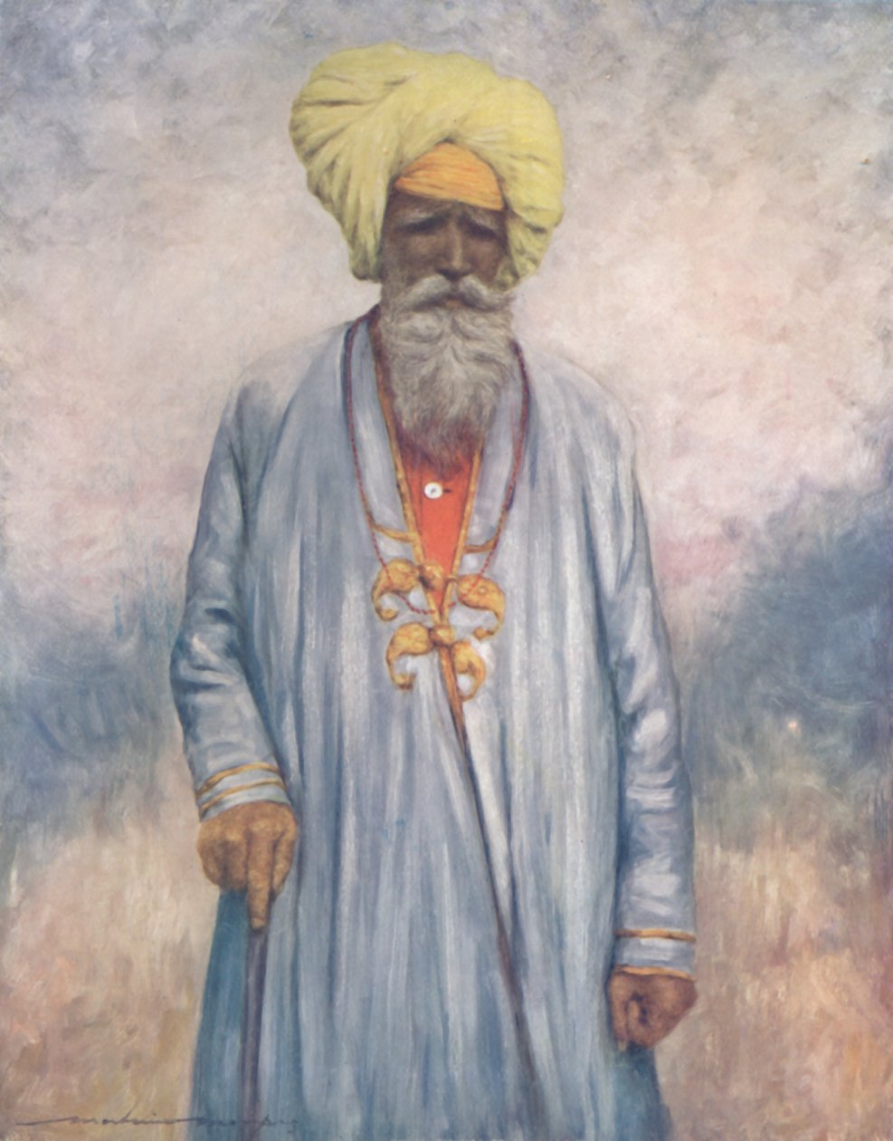 Ein Gefolgsmann des Maharadschas von Cutch, 1903 von Mortimer L Menpes