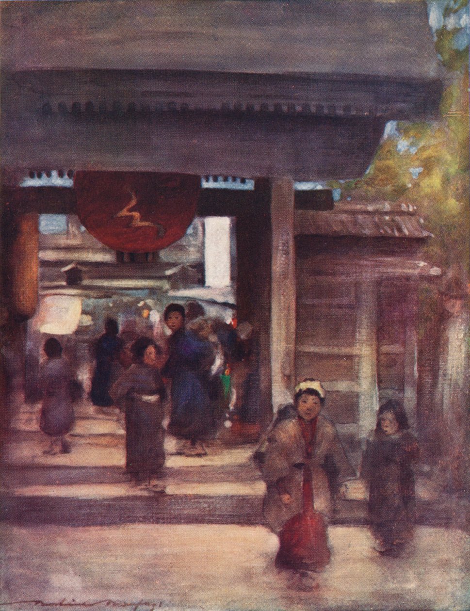 Der Weg zum Tempel, ca. 1887, 1901 von Mortimer L Menpes