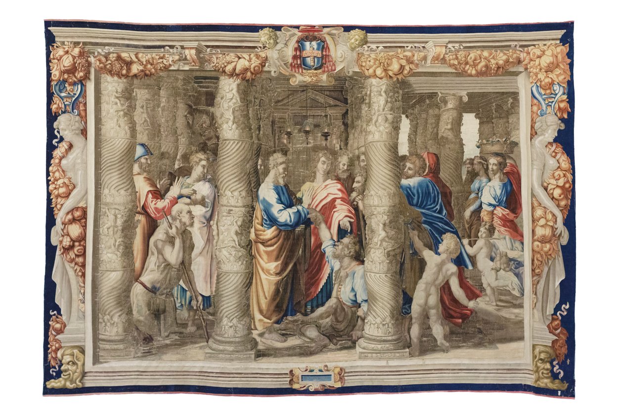 St. Peter heilt den Krüppel von Mortlake Tapestry Manufactory