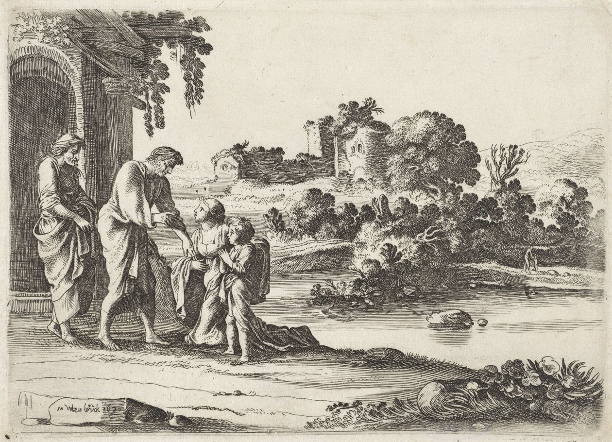Die Vertreibung Hagars (Die Geschichte von Hagar) von Moyses van Wtenbrouck
