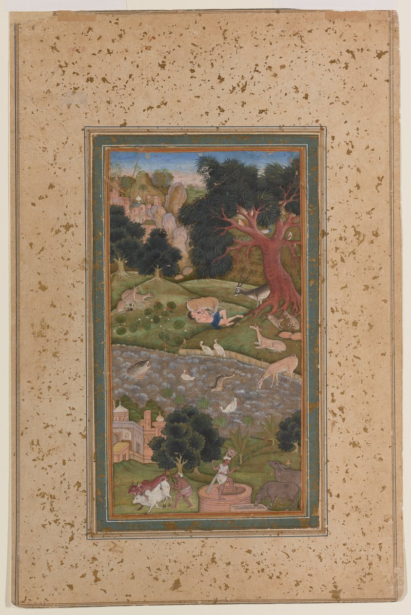 Majnun in der Wildnis, ca. 1600 von Mughal School