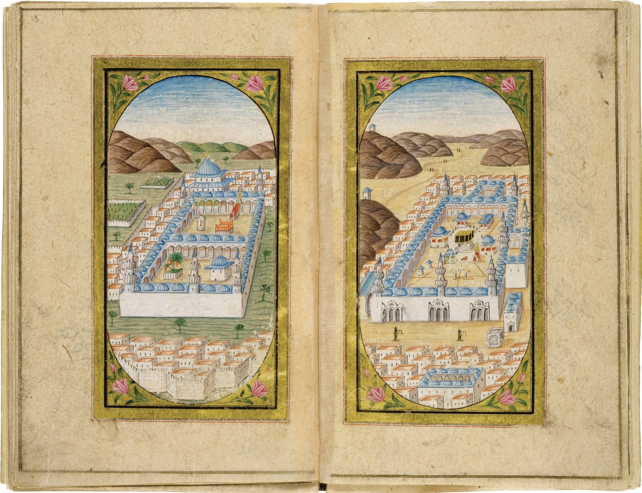Al-Masjid al-Nabawi und Masjid al-Haram, 1783 von Mustafa Halimi