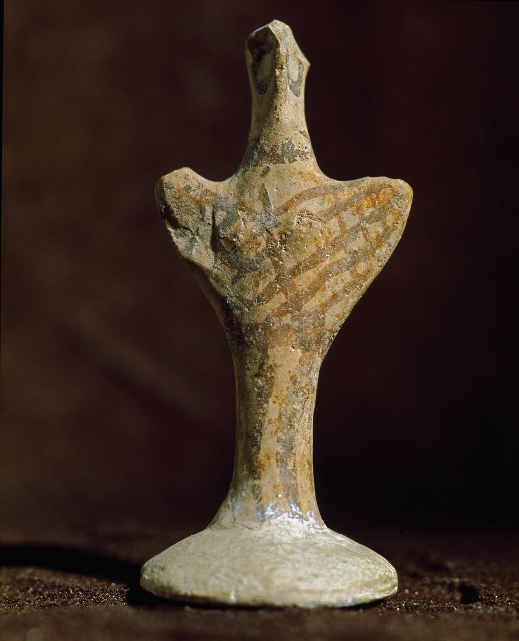 Mykenische Kunst: Terrakotta-Idol aus Scoglio del Tonno (Punta Tonno, Taranto) in Italien. Bronzezeit, 2000 v. Chr. von Mycenaean Mycenaean
