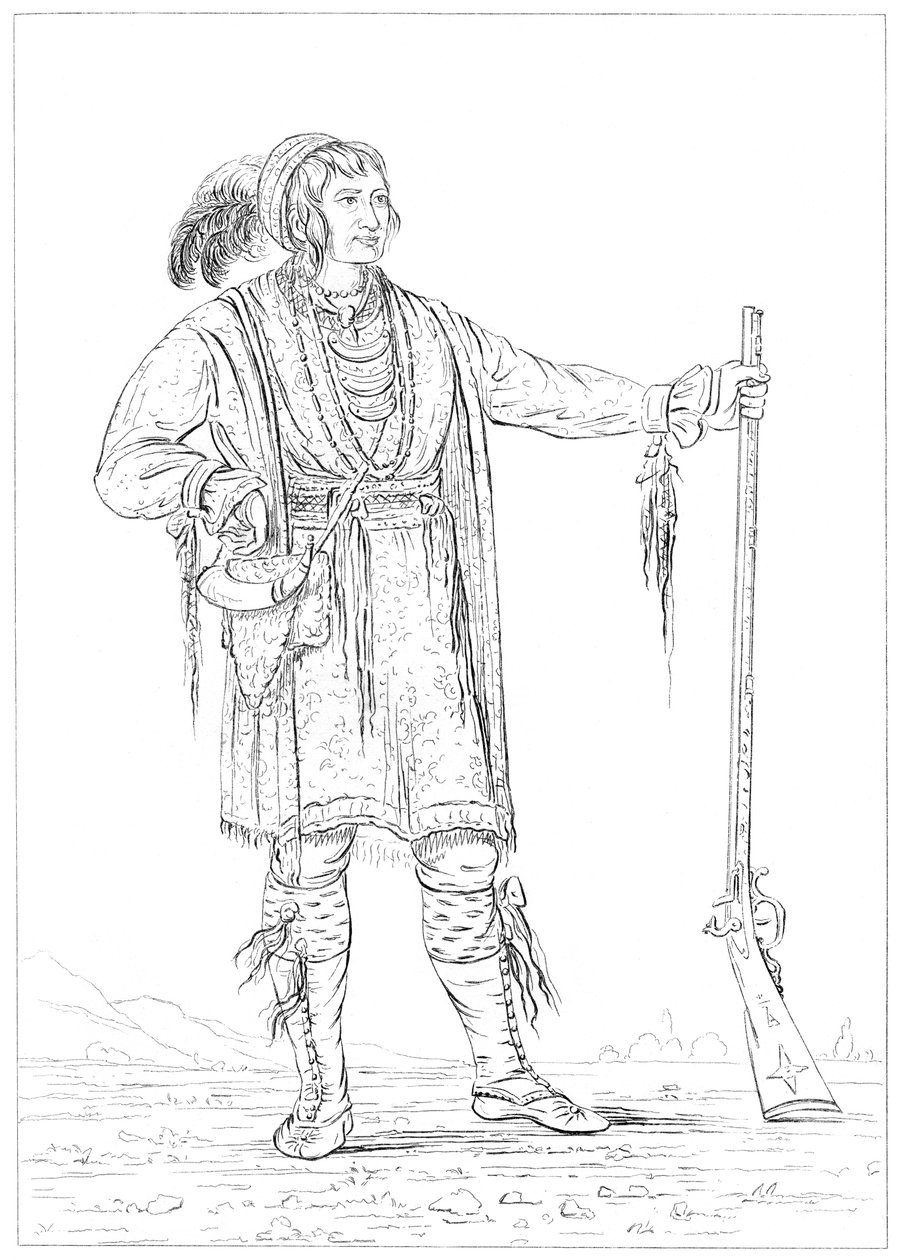 Osceola, Kriegsgefangener aus dem Florida-Krieg, Fort Moultrie, South Carolina von Myers and Co