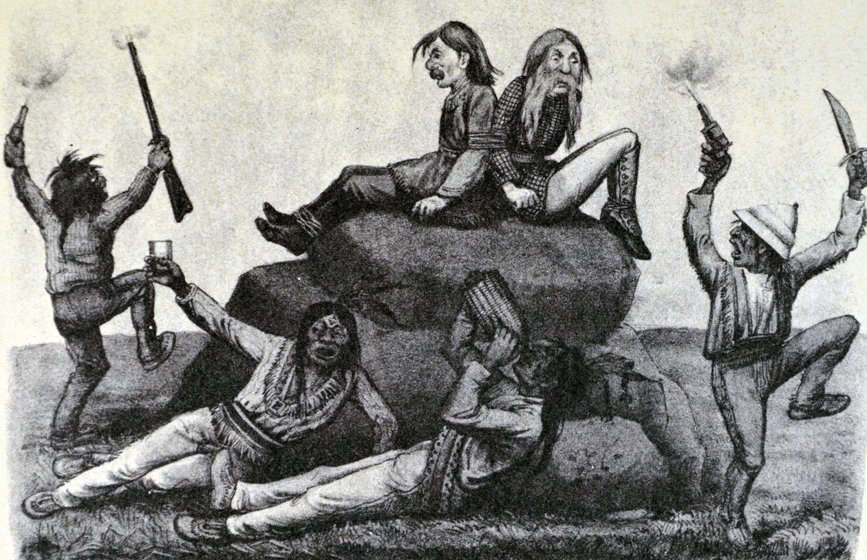 Ein heulender Schwell - Auf dem Kriegspfad von N. and Ives, J.M. Currier