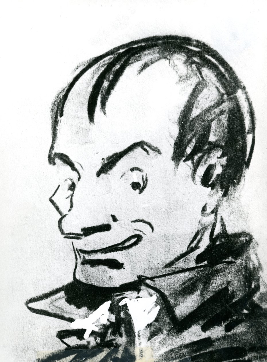 Karikatur von Charles Baudelaire (1821-67) von Nadar