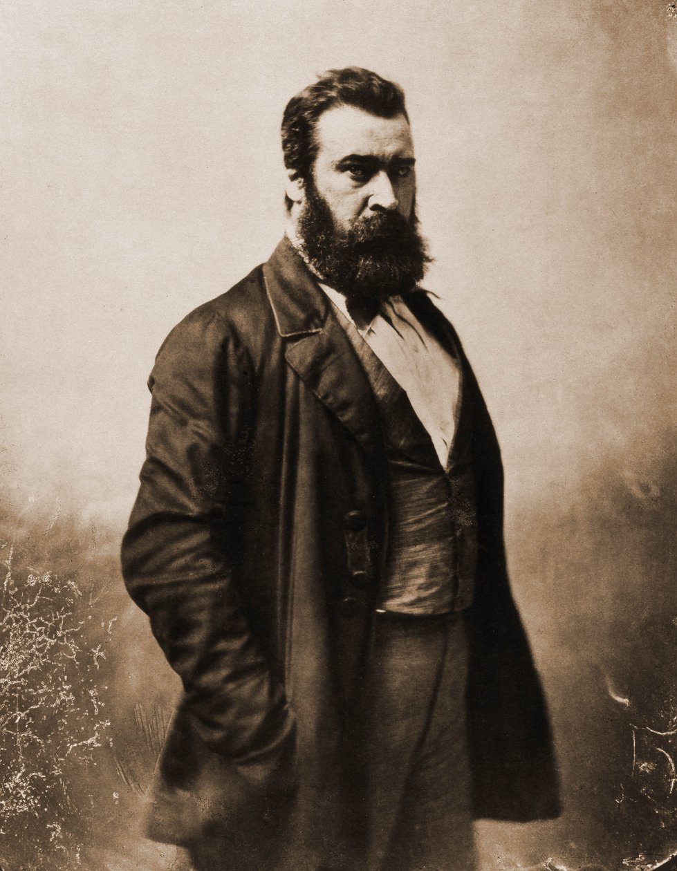 Porträt von Jean-Francois Millet, Maler, Graveur 1814-1875 (Foto) von Nadar