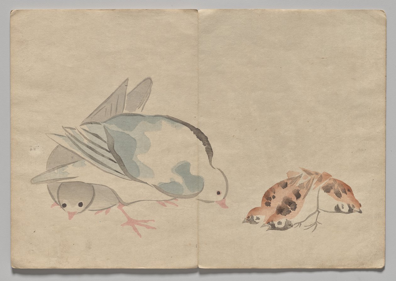 Szene aus dem Kōrin Bilderbuch (Band 1) von Nakamura Hochu