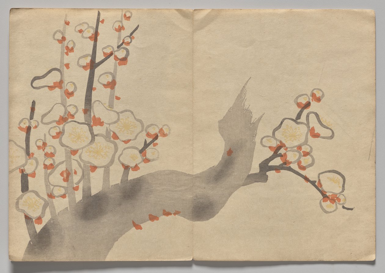 Szene aus dem Kōrin Bilderbuch (Band 2) von Nakamura Hochu