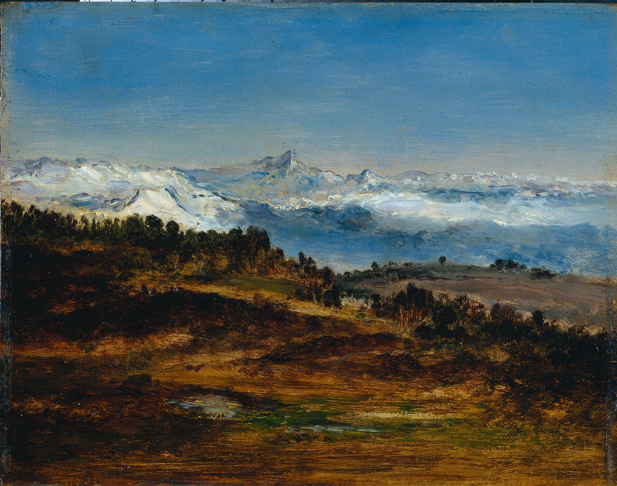 Die Pyrenäen, der Gipfel des Midi de Bigorre von Narcisse Diaz de la Pena