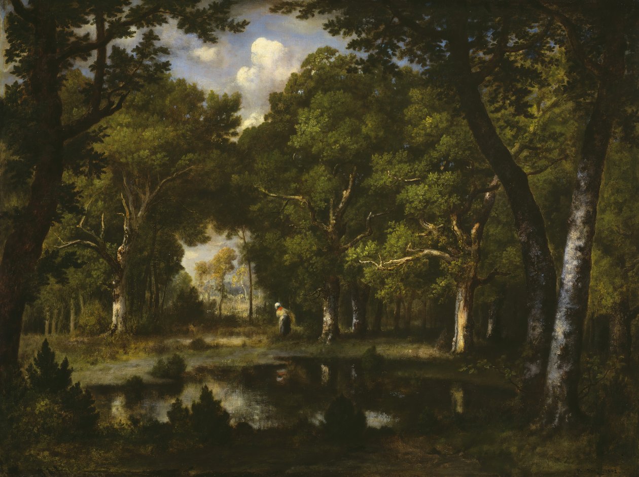 Teich im Wald von Narcisse Virgile Diaz de la Peña