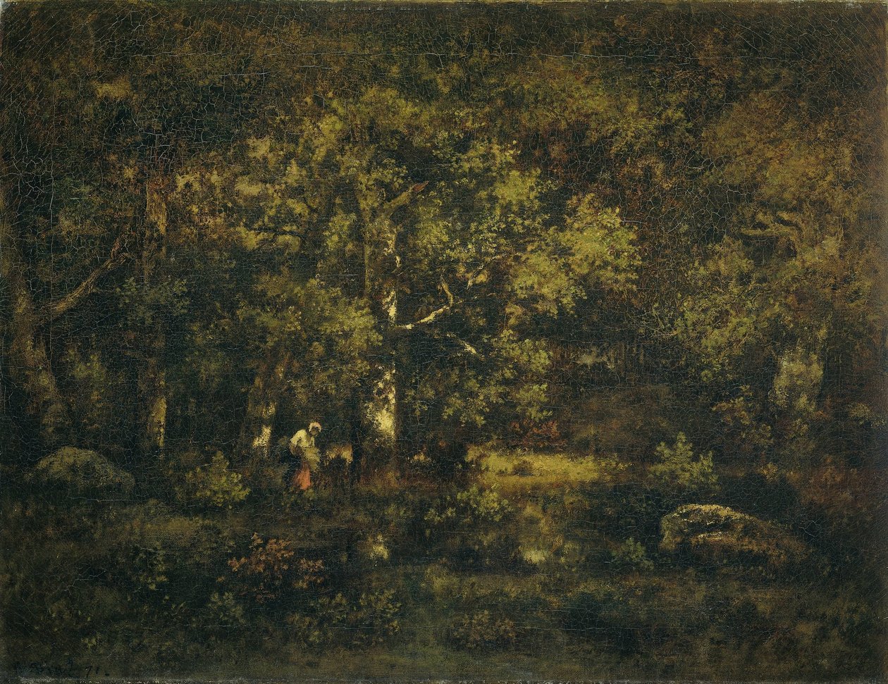 Der Wald von Fontainebleau von Narcisse Virgile Diaz de la Peña