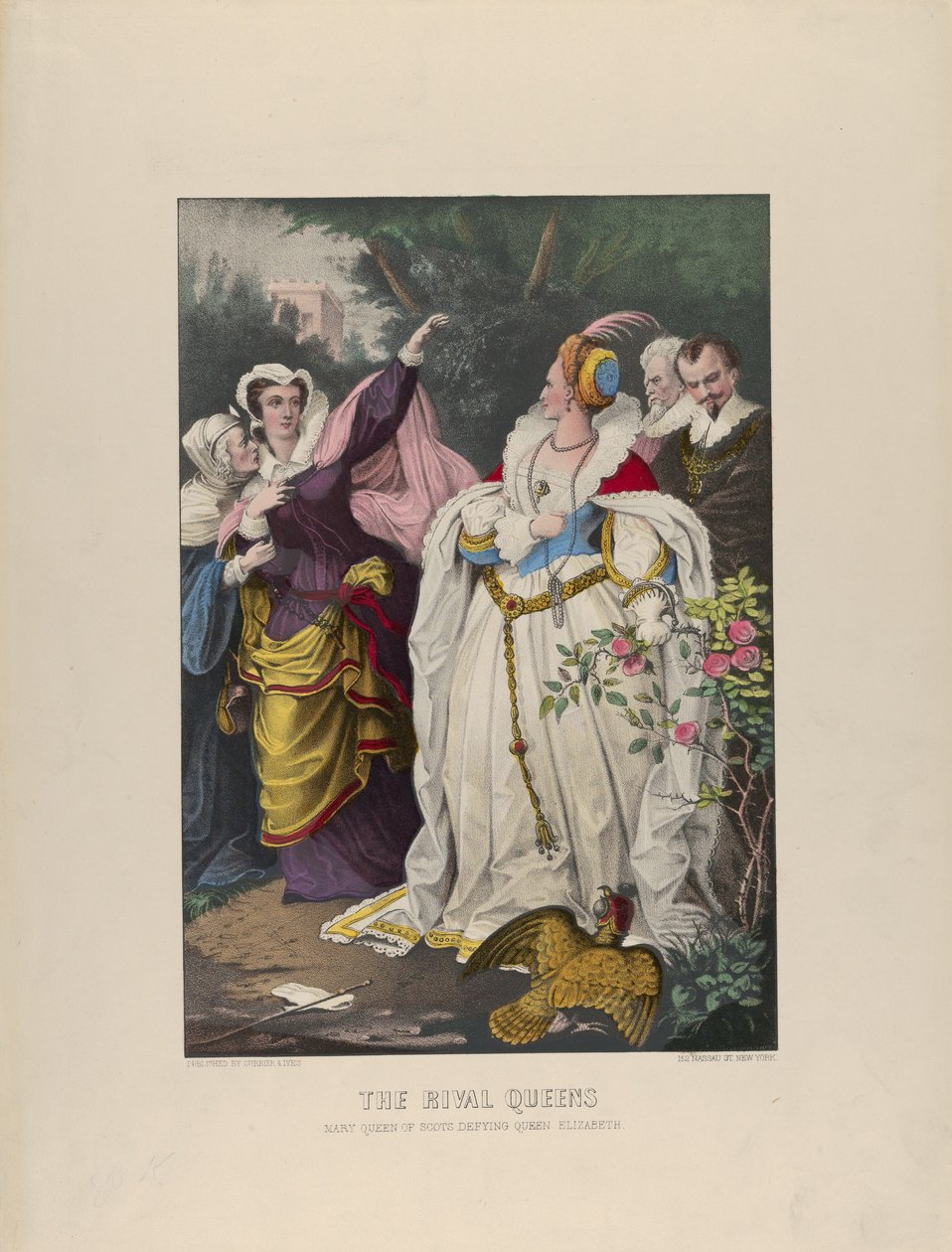Die Rivalinnen - Maria Stuart trotzt Königin Elisabeth, 1857-72 von Currier and Ives