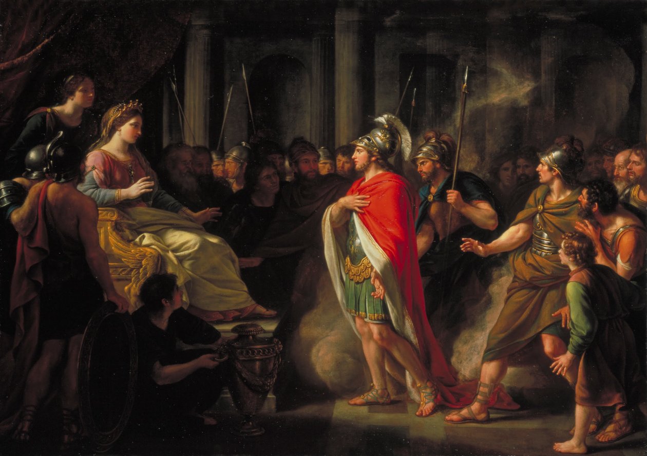 Die Begegnung von Dido und Aeneas von Nathaniel Dance-Holland