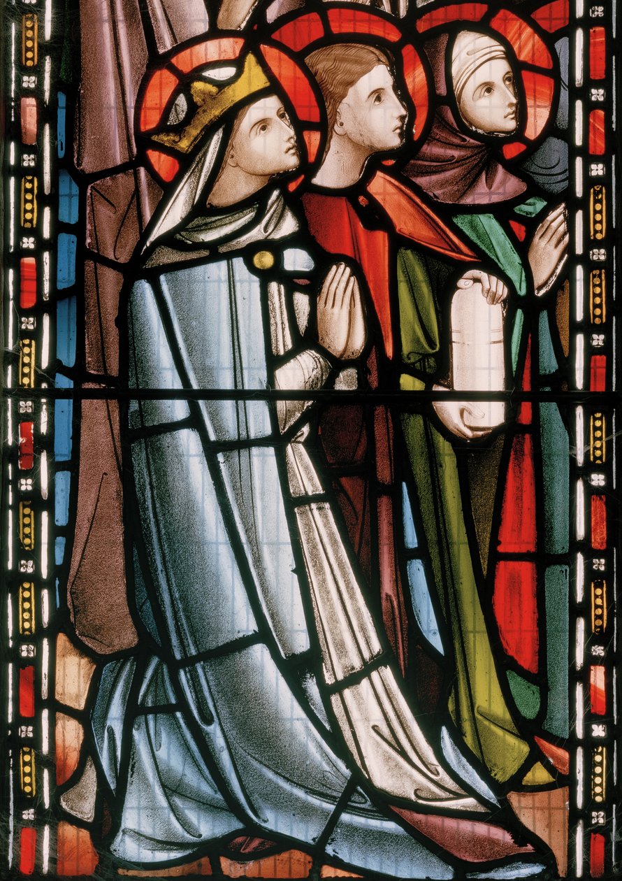 Christus in Majestät mit Heiligen (Detail) von Nathaniel Westlake