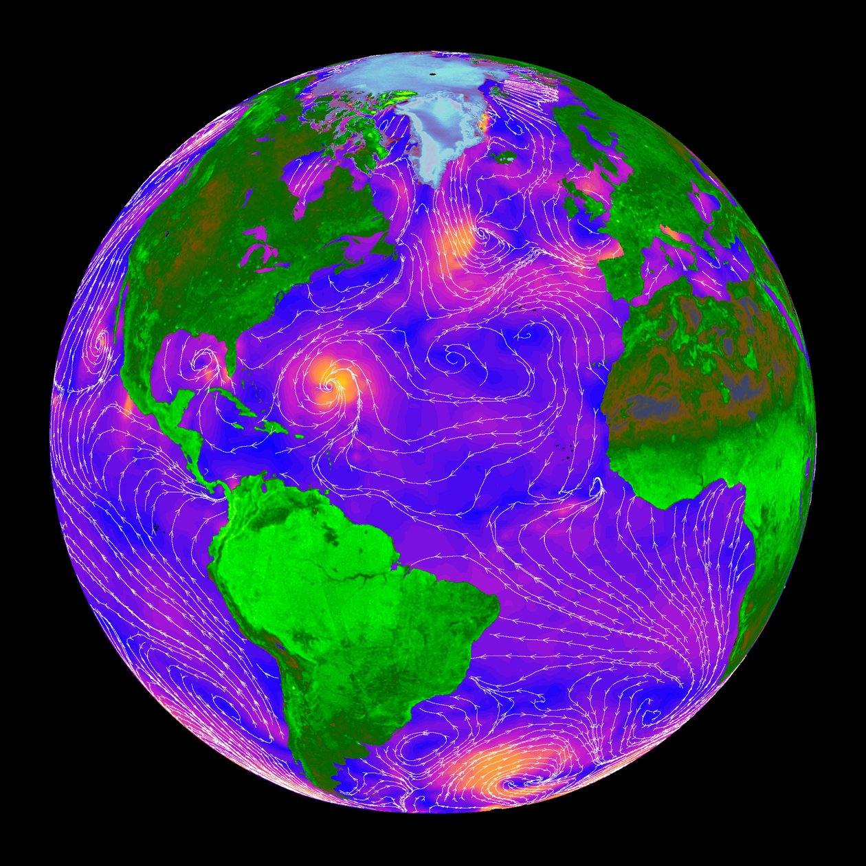 Globale Radarmessungen bei klarem Himmel und durch Wolken. Wissenschaft Geologie von National Aeronautics and Space Administration National Aeronautics and Space Administration
