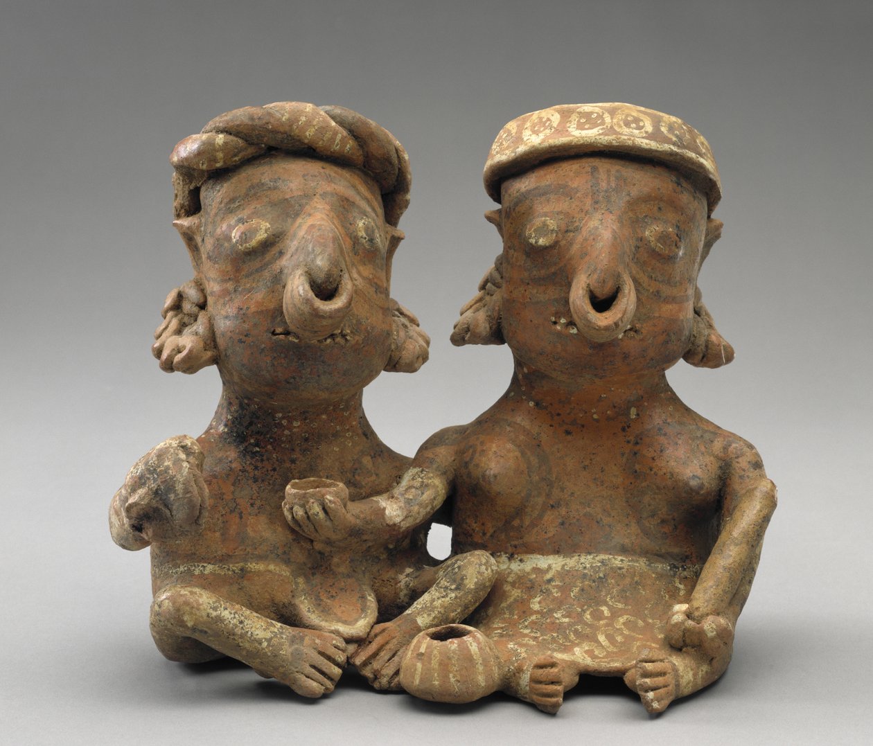 Verbundenes Ehepaar, 300 v. Chr. - 300 n. Chr. von Nayarit Nayarit