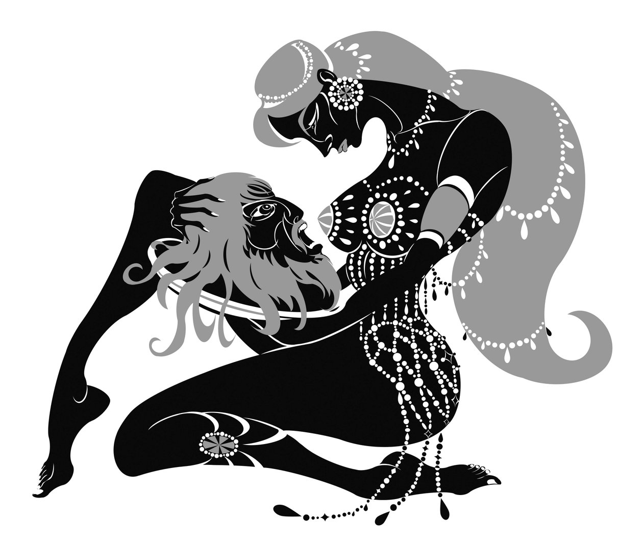 Salome - Thema des Stücks von Oscar Wilde (Salomé) und der Oper von Richard Strauss mit demselben Namen von Neale Osborne