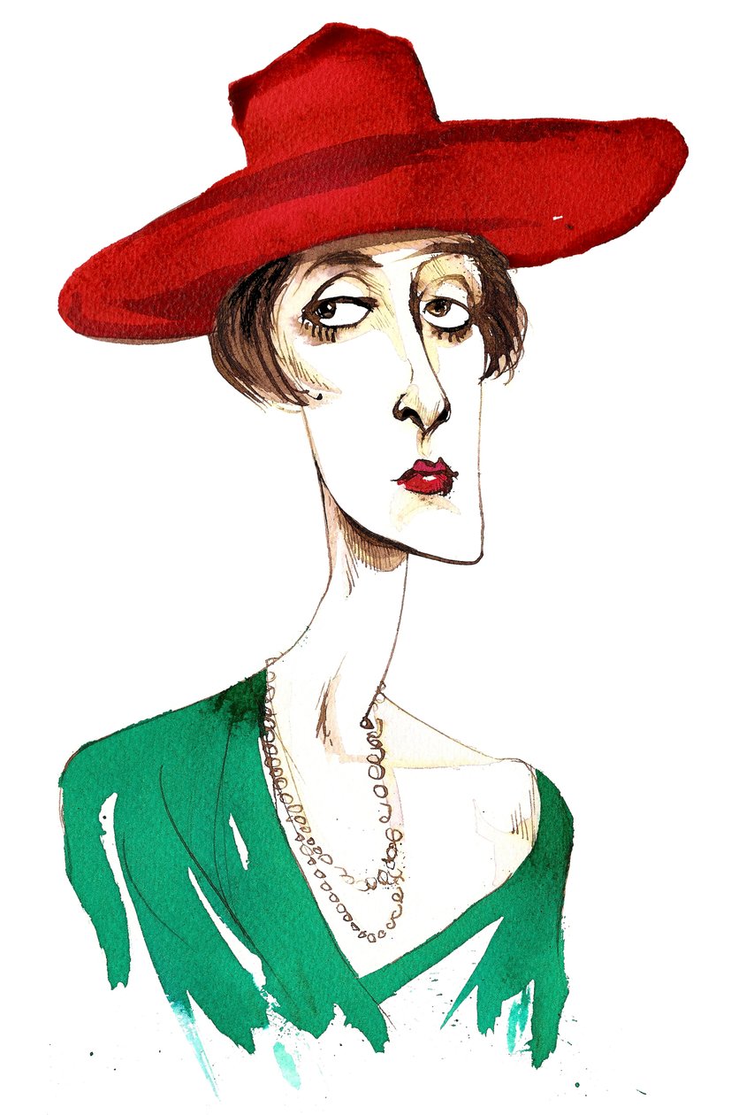 Victoria Mary Vita Sackville-West, englische Dichterin und Romanautorin (1892-1962); Karikatur von Neale Osborne