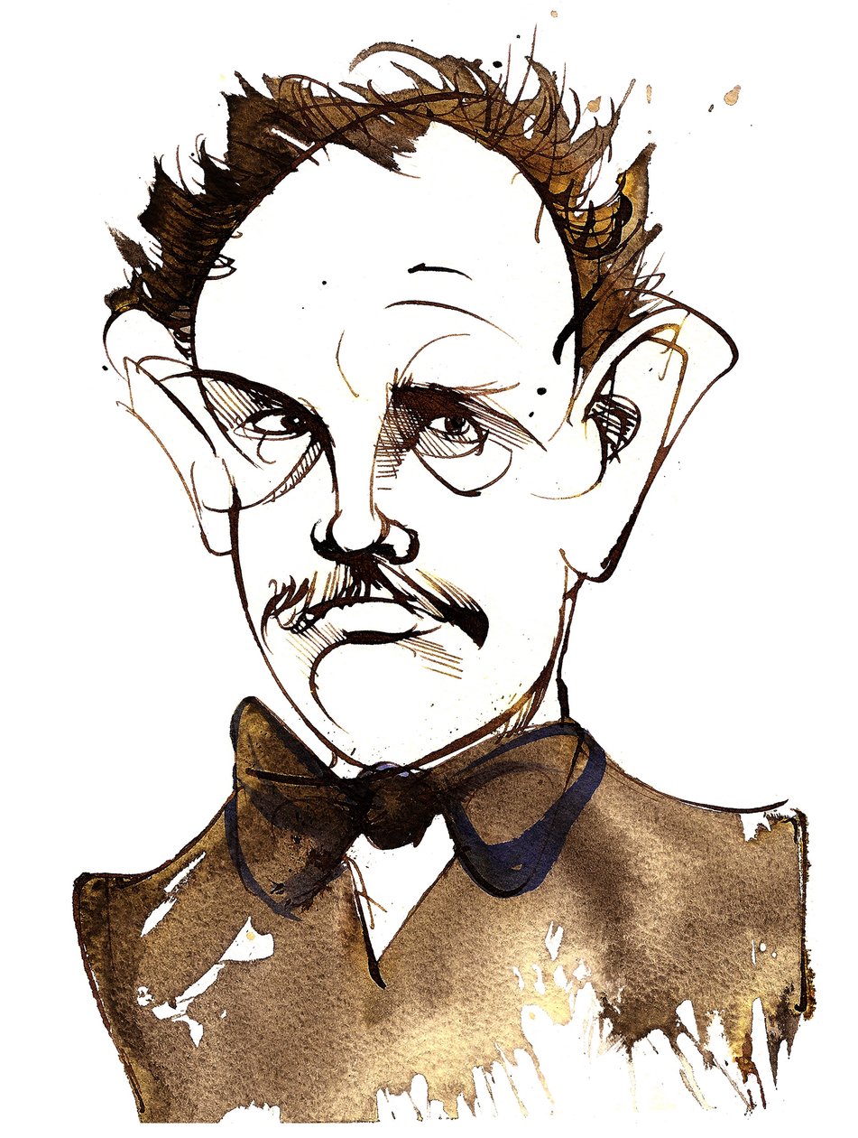 Richard Strauss, deutscher Komponist und Dirigent (1864-1949); Karikatur von Neale Osborne