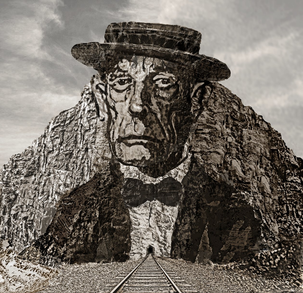 Das große Stein-Gesicht, 2021 von Neale Osborne