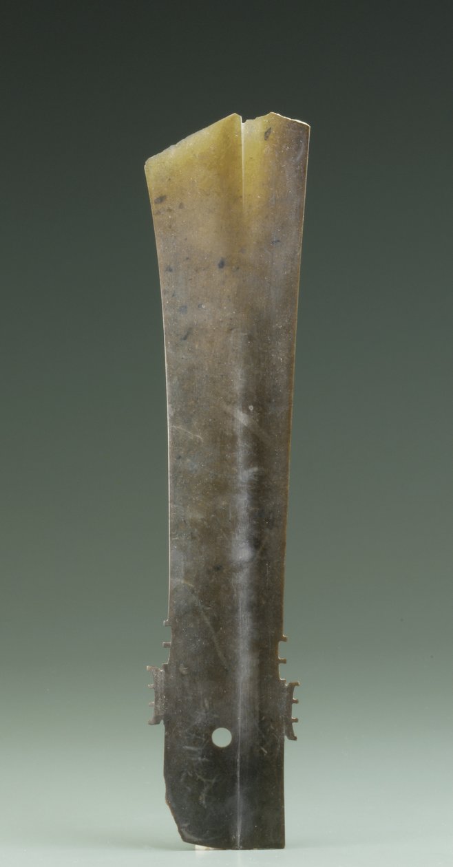 Gabelmeißel (zhang), Qijia-Kultur, ca. 2500-2000 v. Chr. von Neolithic Period Chinese School